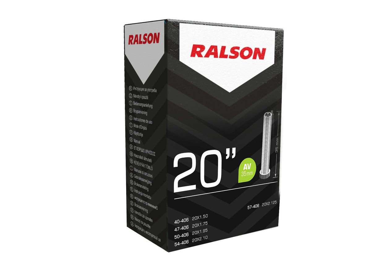 Ralson Butyl Tube | 20 inch x 1.75 / 2.25 | AV 35mm Full Thread