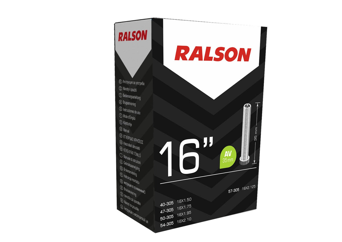 Ralson Butyl Tube | 16 inch x 1.75 / 2.25 | AV 35mm Full Thread