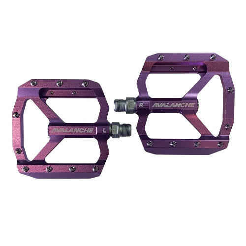 AVALANCHE FLAT OUT PLATFORM PEDALS PURPLE