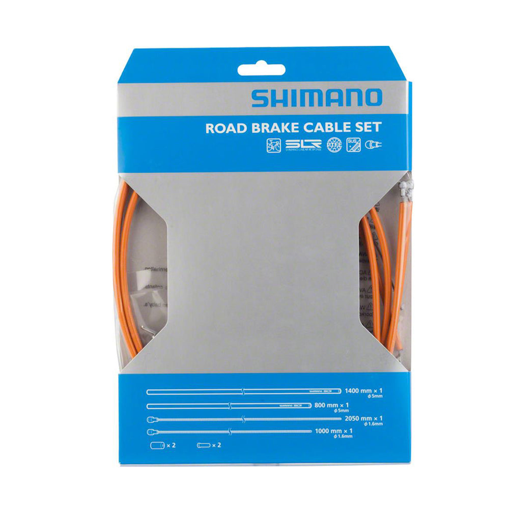 SHM ROAD BRAKE CABLE SET ORANGE