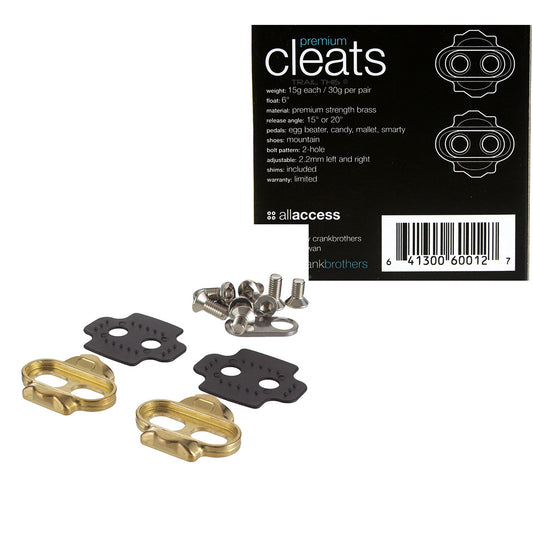 Crankbrothers Standard Release Cleat Kit - 6 Deg