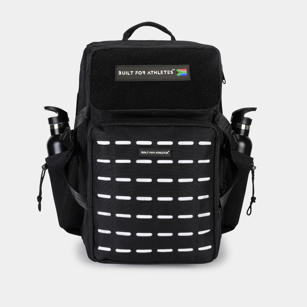 Large 45L Gym Backpack Black & White