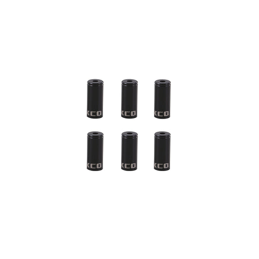 Cable Shifter Ferrule Alloy Black 4mm 100/Bottle