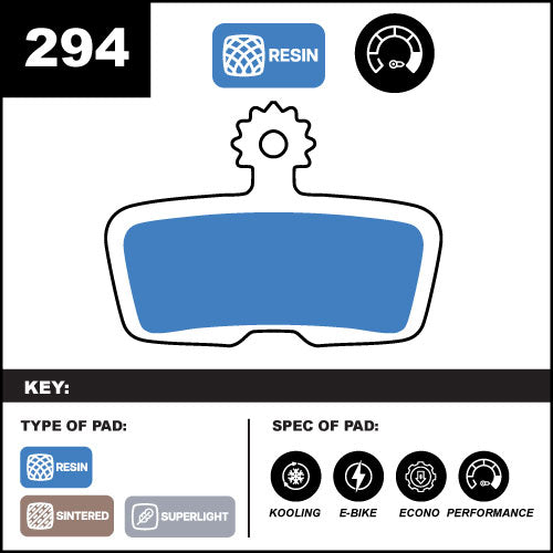 BRAKE PAD DISC SRAM RESIN AZ-294
