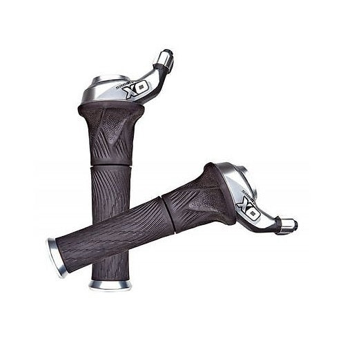 SRAM SHIFTER X0 GRIPSHIFT 3X10 (F & R) SILVER