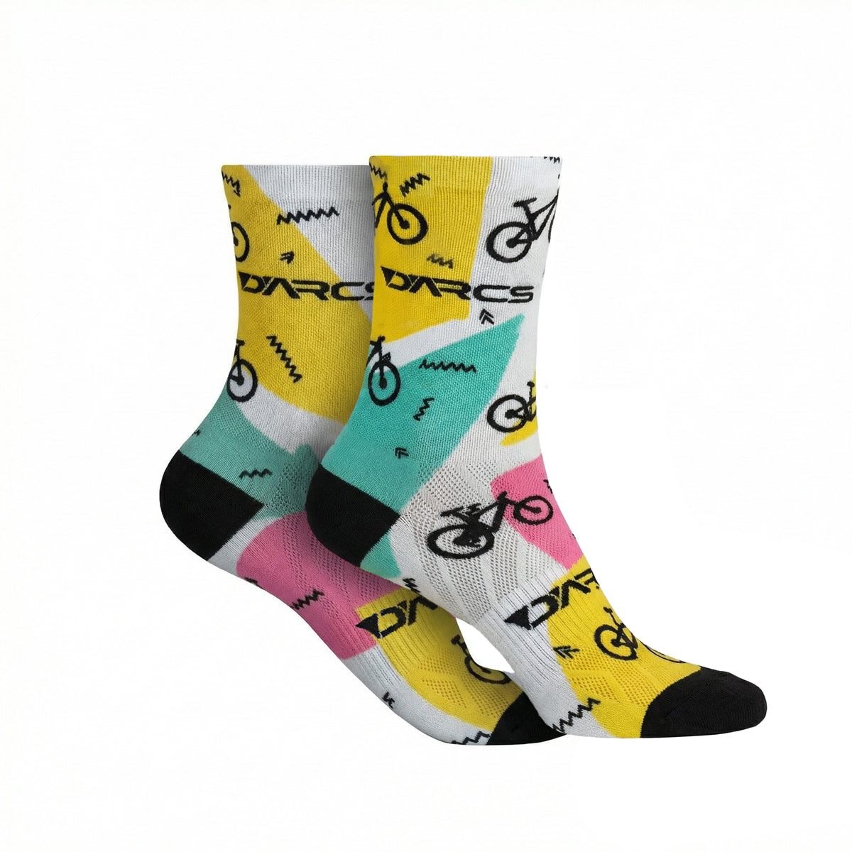 Darcs Summer Socks 8-12 - Turquoise, Pink, White