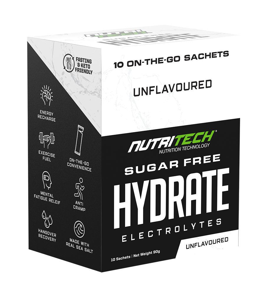 Nutritech Hydrate Electrolytes Unflavoured 10 x 9g Sachet