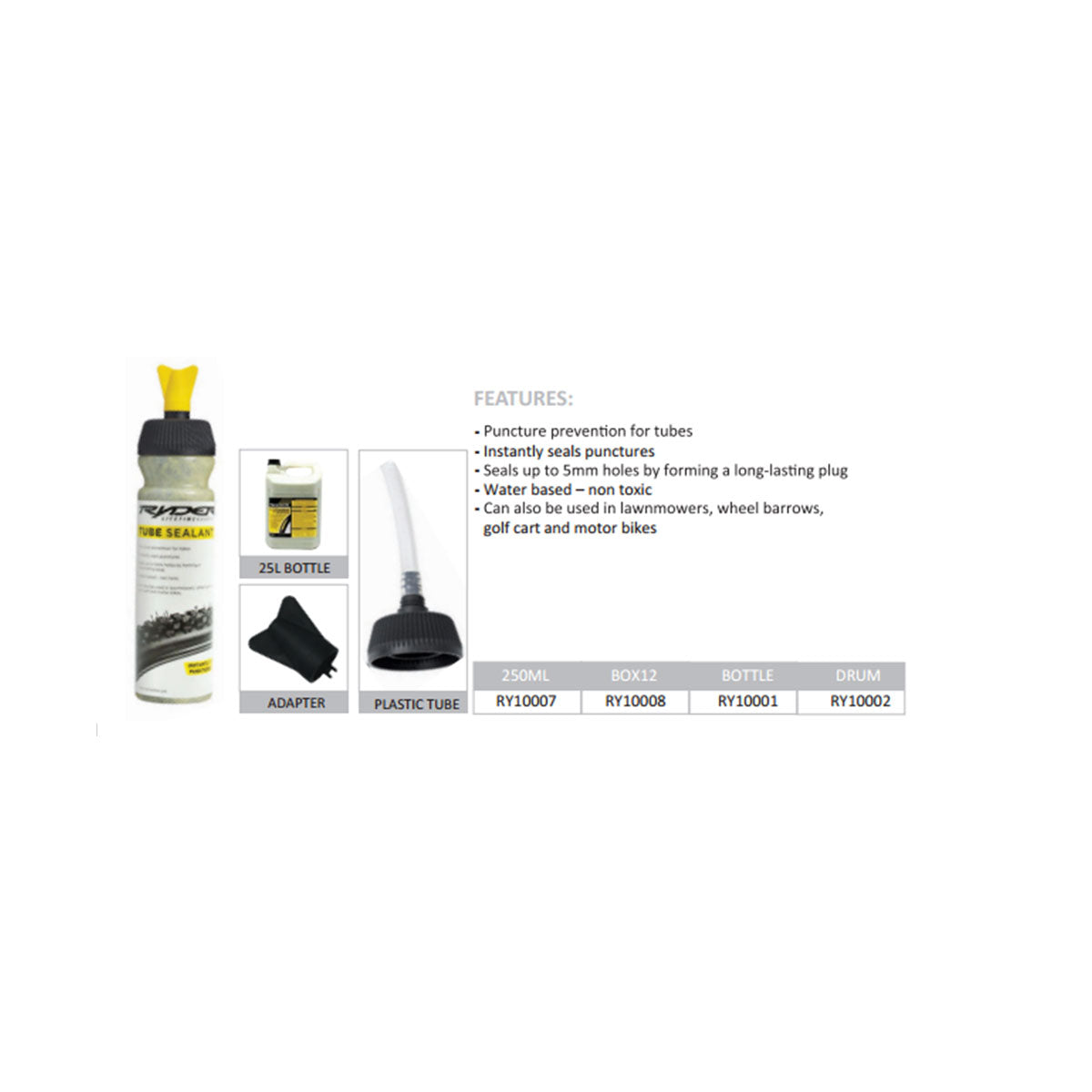 Ryder Sealant Tube 15 Refill Box