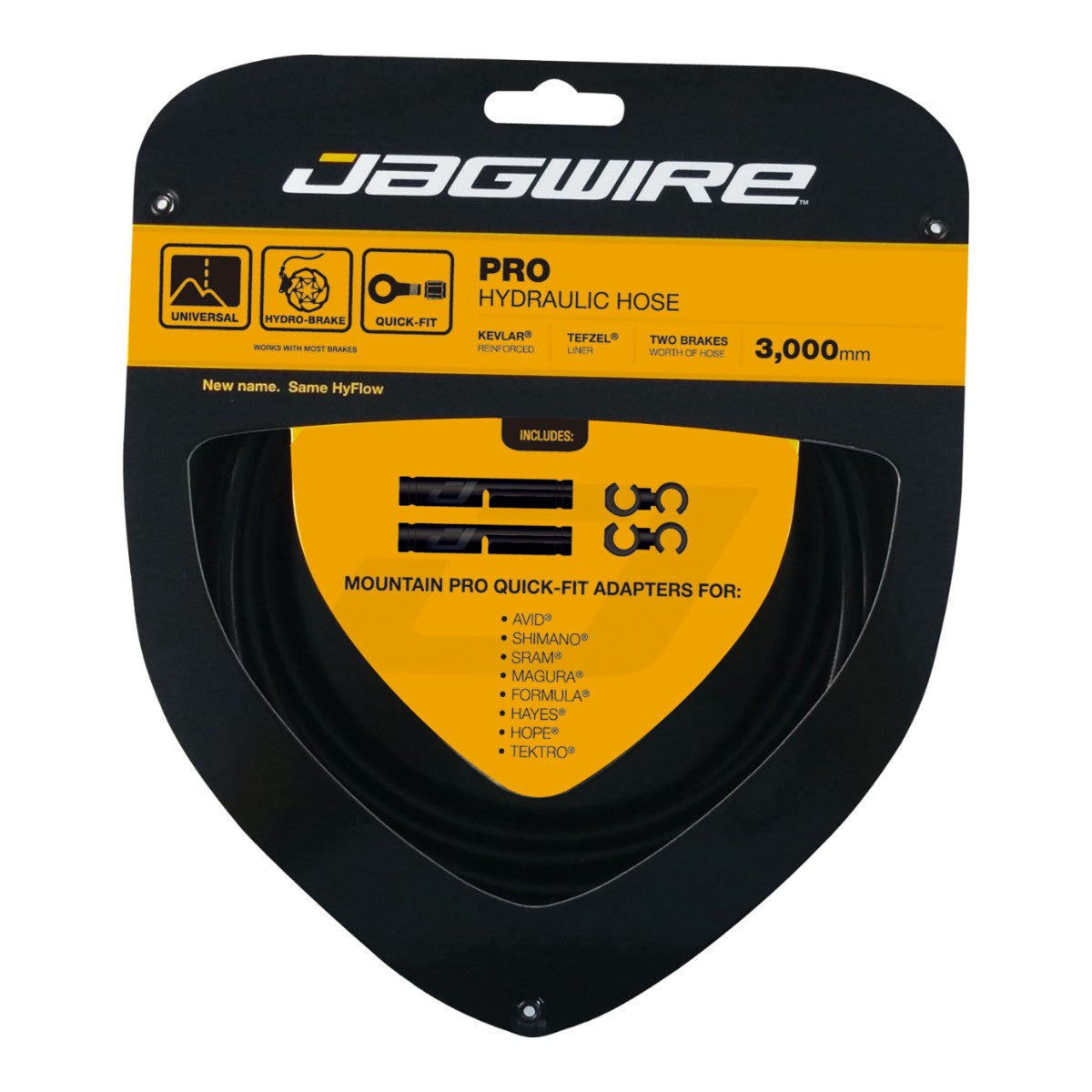 Jagwire HBK400 Quick-Fit Hydraulic Hose Kit Black 3000mm