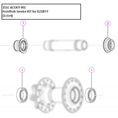 GIANT F/HUB AXLE KIT OBC BOOST MID RANGE