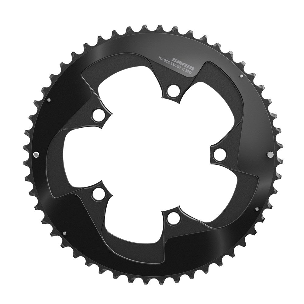 SRAM Road Red X-Glide Chainring 50T 110BCD 11-Speed Blast Black 2-Pin
